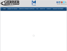 Tablet Screenshot of gerbermoving.com